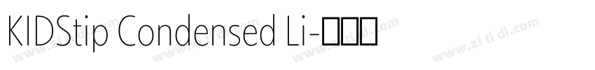 KIDStip Condensed Li字体转换